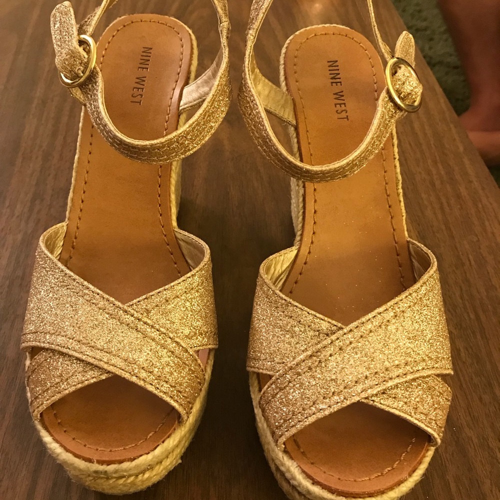 Good Glitter Wedges Nine West